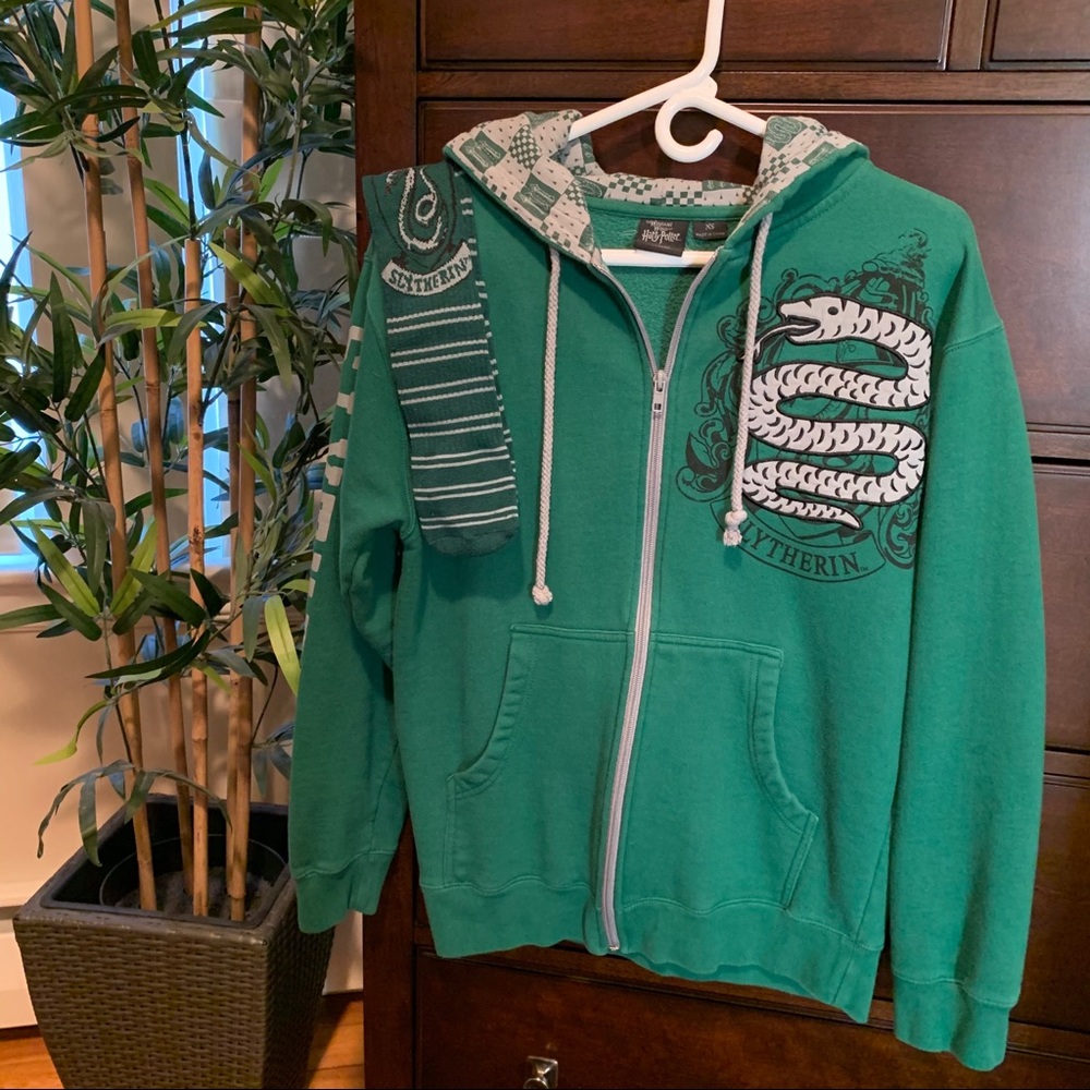 🐍⚡️Harry Potter Slytherin hoodie/socks bundle